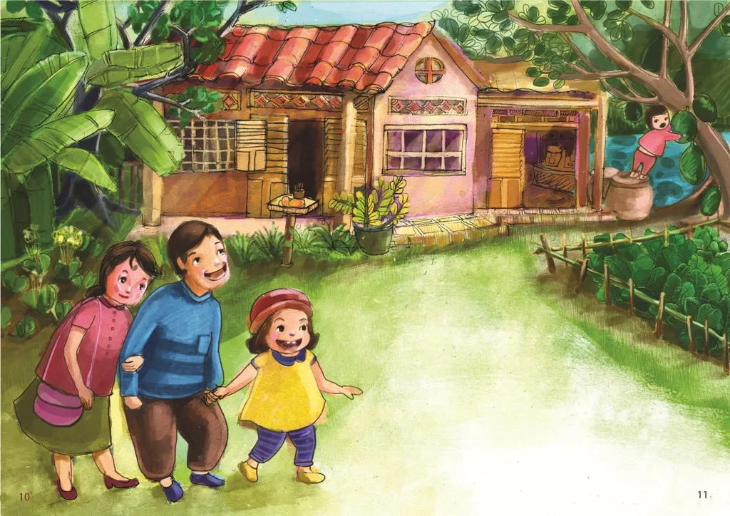 tranh về ngày tết cổ truyền - quê hương